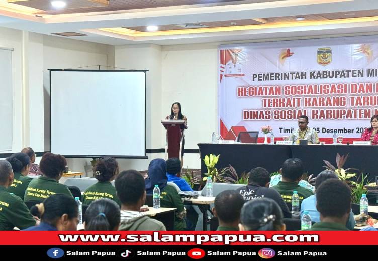 Dinsos Mimika Gandeng Karang Taruna Perkuat Penyelenggaraan Usaha Kesejahteraan Sosial