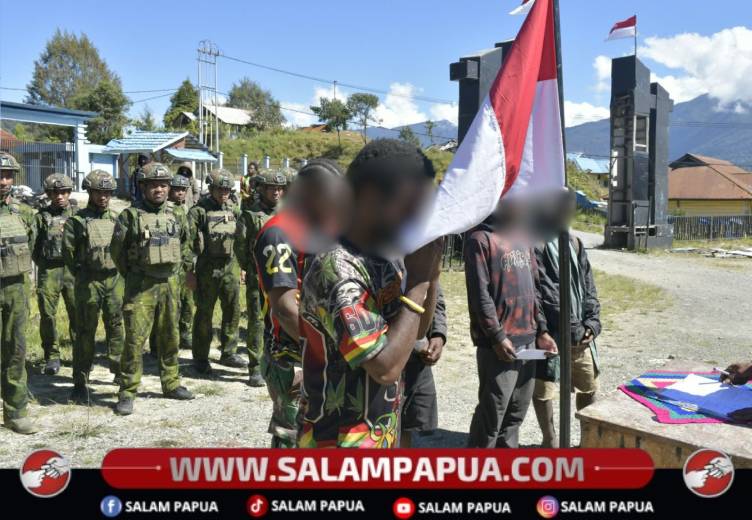 Enam Simpatisan Dan Anggota OPM Di Intan Jaya Dan Puncak Ikrar Kembali Ke NKRI