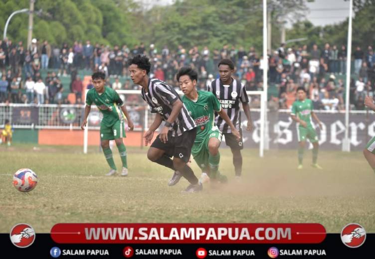 Suasana pertandingan babak semifinal antara Akademi WBFC dan Persikabo di Stadion Mini Cibinong, Kabupaten Bogor, Sabtu (5/9/2026)(Salampapua.com/Dokumen Akademi WBFC)
