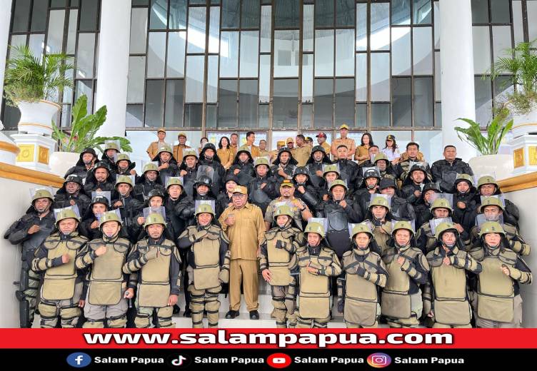 Satpol PP Mimika Tingkatkan Kemampuan Penanganan Massa Lewat Pelatihan Dalmas