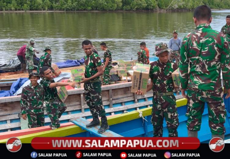 Ratusan Personel Satgas TMMD Ke-128 Diberangkatkan Ke Kampung Keakwa