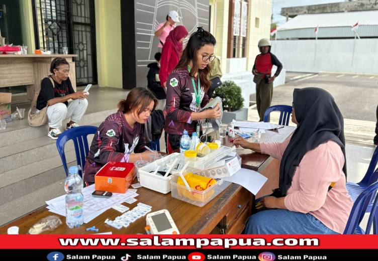 Sambut HUT RI Ke-80, Distrik Miru Gelar Pemeriksaan Kesehatan Gratis