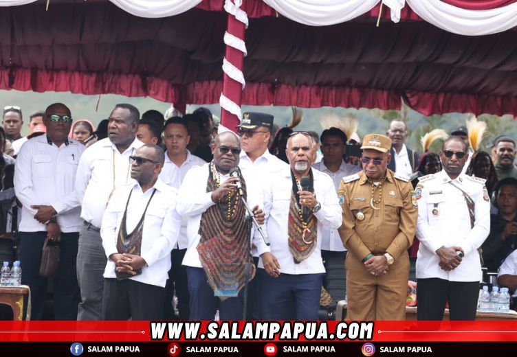 Gubernur Meki Nawipa Bersama Wagub Deinas Geley Kunker Ke Puncak Jaya Dan Hadiri Raker 8 Bupati