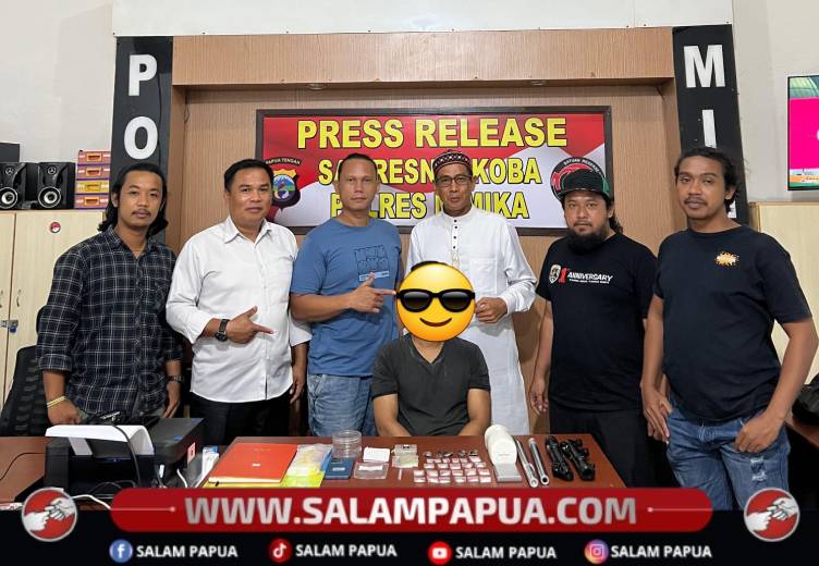 Polisi Tangkap Residivis Pengedar Sabu Di Jalan Pendidikan Timika