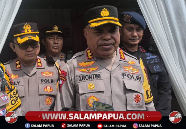 Pastikan Kesiapan Pengamanan Di Timika, Kapolda Papua Tengah Pantau Pos Pam Idul Fitri