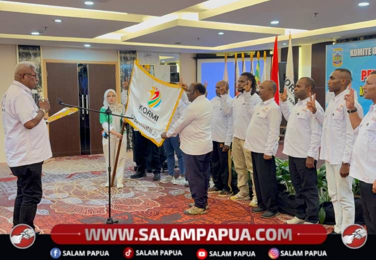 Lantik Pengurus KORMI Intan Jaya 2026–2031, Johannes Rettob: Olahraga Jadi Wadah Positif Masyarakat