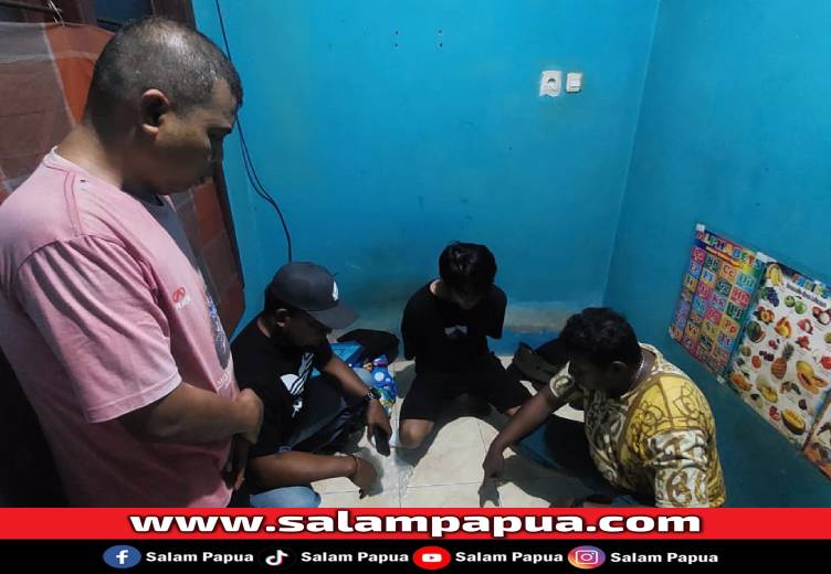 Polres Mimika Tangkap Pengedar Narkoba Di Gang Makmur, Jalan Pattimura