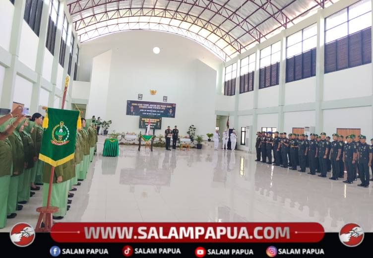 Sertijab Dandim 1718/Intan Jaya, Yonathan Bunai Digantikan Reza Fahlevi
