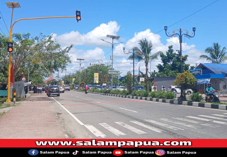 12 Titik Sekolah Di Timika Dilengkapi Rambu Zona Selamat