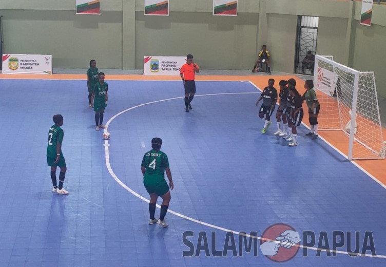 Menang 5-1 Atas Papua Selatan, Tim Futsal Putri Papua Pegunungan Lolos Ke PON XXI