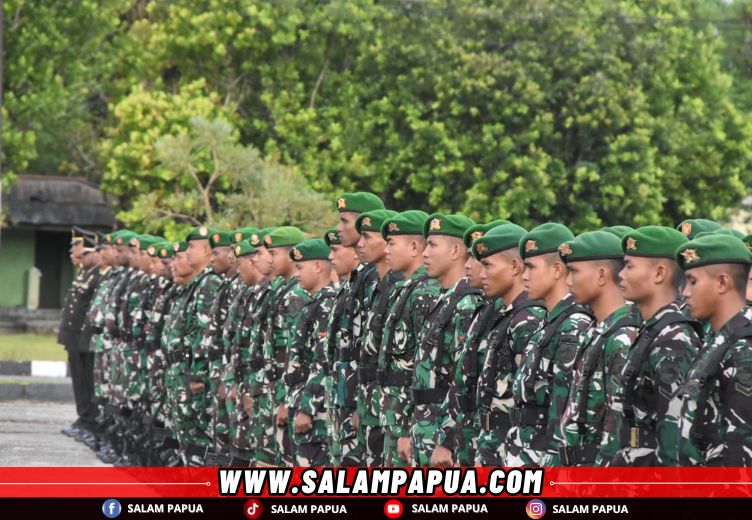 Kodim 1710/Mimika Gelar Upacara Hari Kesaktian Pancasila, 33 Prajurit Naik Pangkat