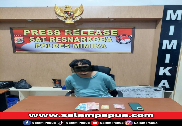 Polisi Bekuk Pengedar Narkoba Di Jalan Kartini Timika