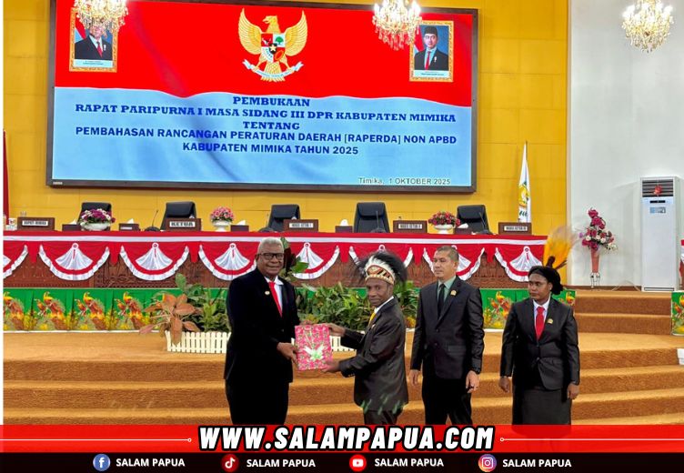 DPRK Mimika Gelar Rapat Paripurna Bahas 8 Ranperda