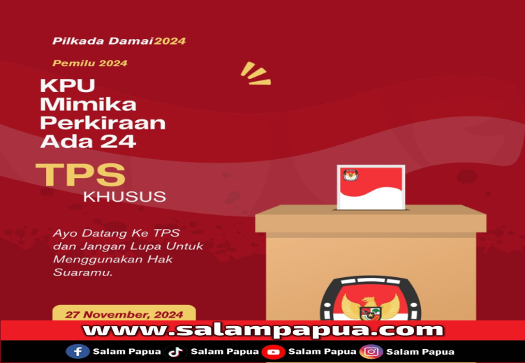 KPU Mimika Dirikan TPS Khusus Di Dua Lokasi Ini