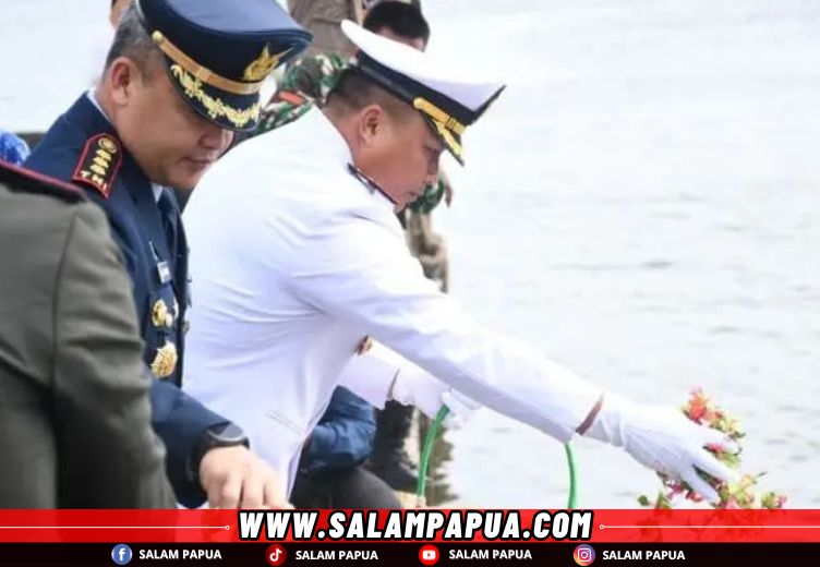 Kodim 1710/Mimika Gelar Tabur Bunga Jelang HUT Ke-80 TNI