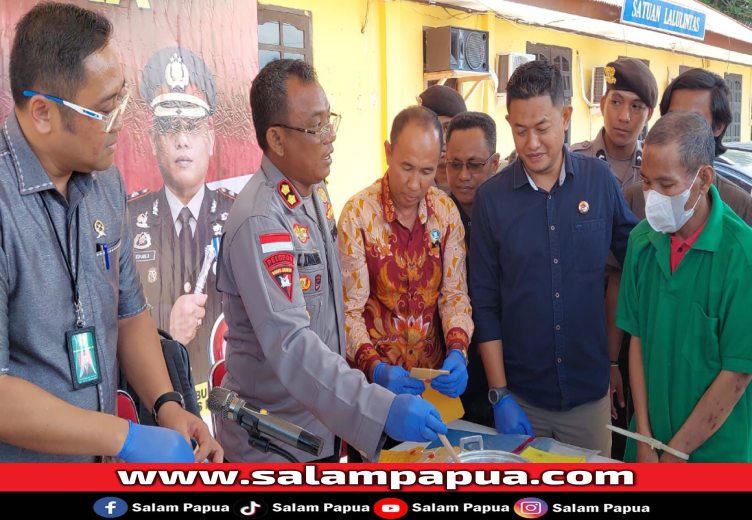 Sabu Sitaan Seberat 23,04 Gram Dimusnahkan Polres Mimika