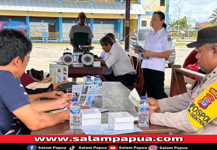 Antisipasi Kecurangan, Disperindag Mimika Awasi Penggunaan Timbangan Di Lapak Ikan Pasar Sentral
