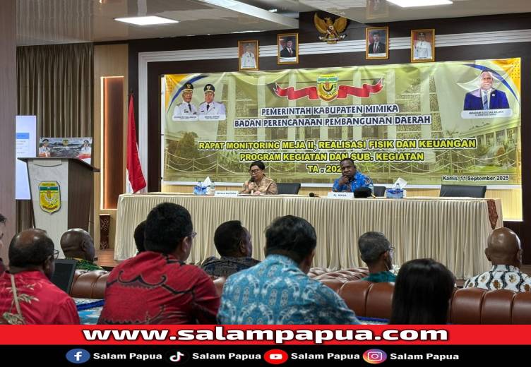 Pemkab Mimika Gelar Monitoring Realisasi Fisik Dan Keuangan Program Kegiatan