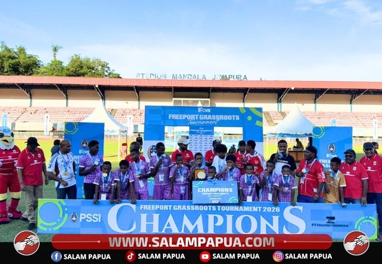 Freeport Grassroots Tournament 2026 Di Jayapura Kembangkan Bakat Sepak Bola Anak-anak Papua