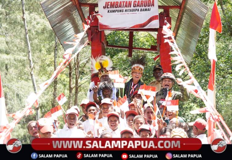 Kampung Hitadipa Diresmikan Sebagai Kampung Papua Damai Di HUT Ke-81 RI