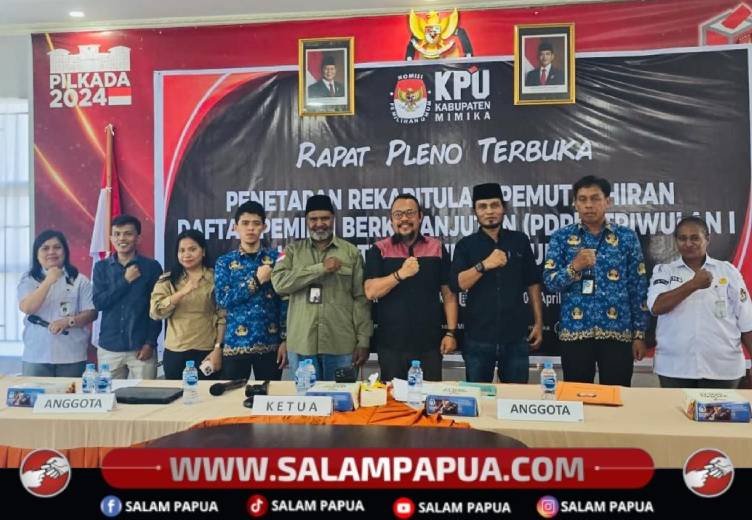 KPU Mimika Tetapkan 227.425 Pemilih Di Triwulan I 2026