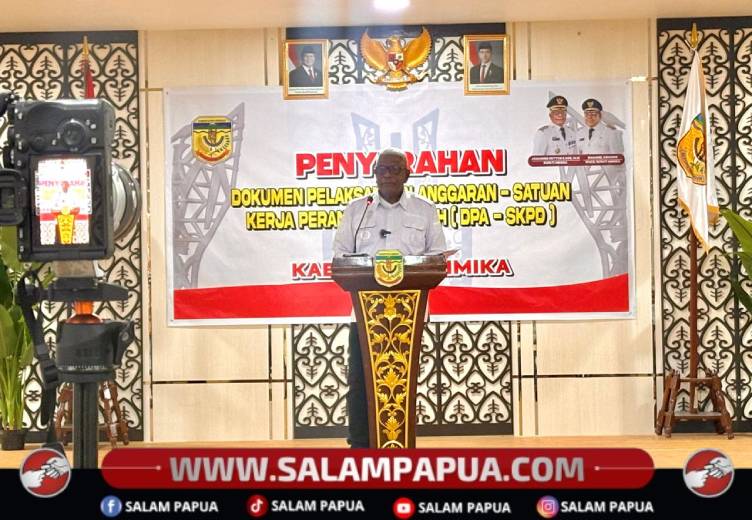 Usai Penyerahan DPA, Bupati Mimika Ingatkan Tidak Ada Praktik Nepotisme Dan Permainan Proyek