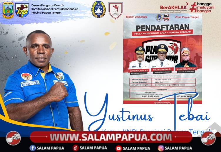 KNPI Papua Tengah Dukung Piala Gubernur Liga 4