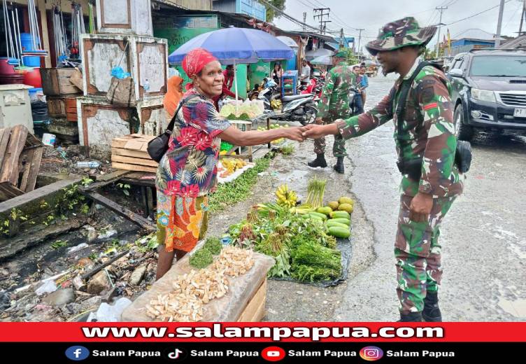 Jelang HUT TNI Ke-80, Kodim 1710/Mimika Bersama Komponen Pendukung Gelar Patroli Humanis