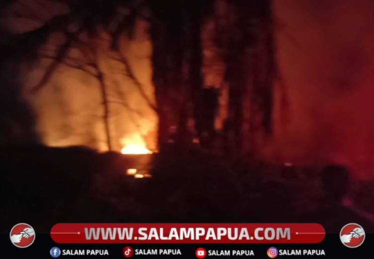 Kebakaran Lahan Di SP7 Timika, Warga Khawatir Api Merambat Ke Permukiman