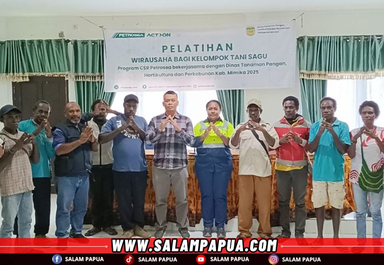 PT Petrosea Beri Pelatihan Wirausaha Bagi Kelompok Tani Sagu Di Mimika