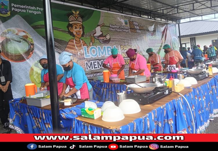 HUT Otsus Ke-24: Pemprov Papua Tengah Gaungkan Identitas Kuliner Lewat Lomba Papeda
