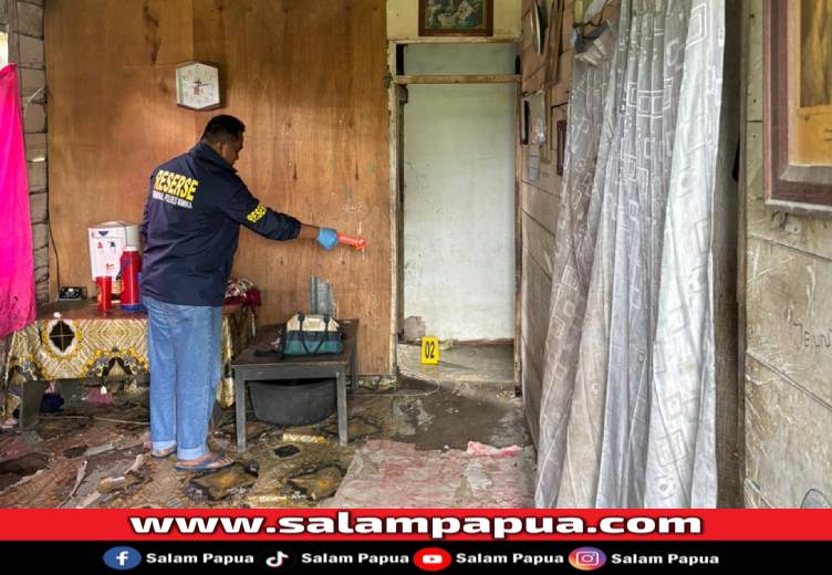 Diduga Dibunuh, Seorang Perempuan Ditemukan Tewas Di Komplek Belakang Kantor Agama Timika