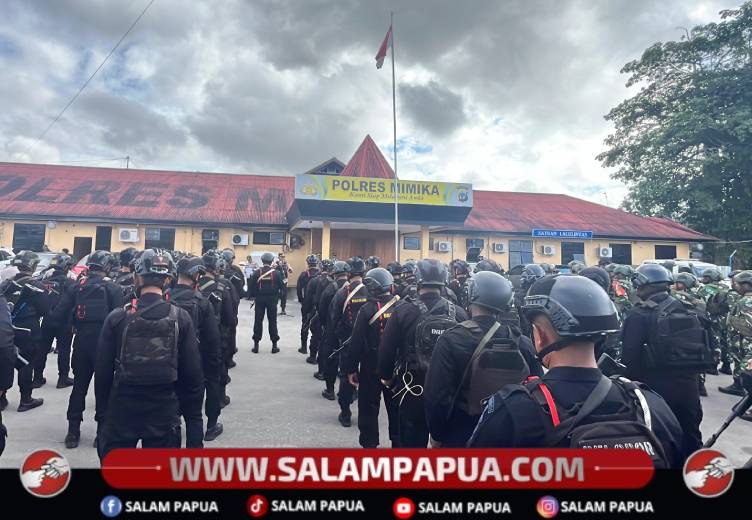 160 Personel TNI-Polri Dikerahkan Razia Di 5 Titik Rawan Mimika, Fokus Buru Pelaku Pembunuhan
