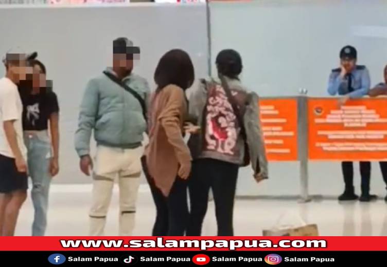 Video Viral Di Bandara Timika: Ternyata Istri Sah Cegat Suami Yang Hendak Terbang Bersama WIL