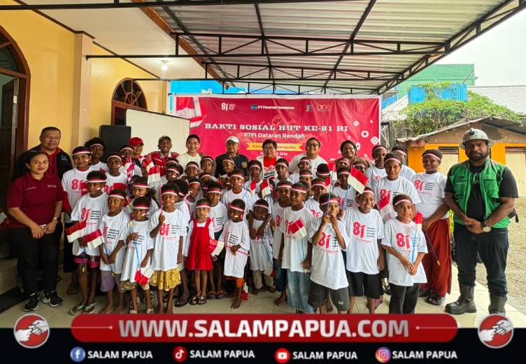 Semarak HUT Ke-81 RI, Freeport Ajak Anak-Anak Koperapoka Ikuti Beragam Kegiatan