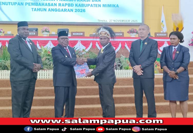 DPRK Mimika Ketok Palu RAPBD 2026: Anggaran Rp 5,6 Triliun Siap Dibawa Ke Provinsi