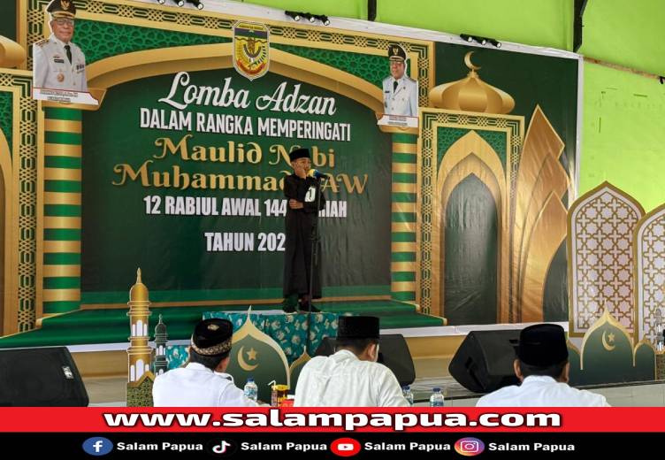 Maulid Nabi Muhammad Di Mimika Dirayakan Meriah Lewat Lomba Adzan Pelajar