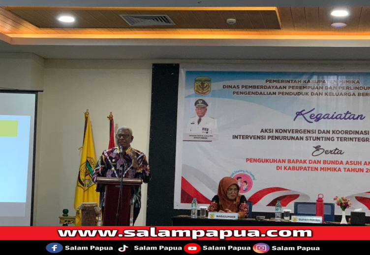 Angka Stunting Tinggi, Bupati Mimika Minta Semua Stakeholder Berkontribusi Dalam Penanganan