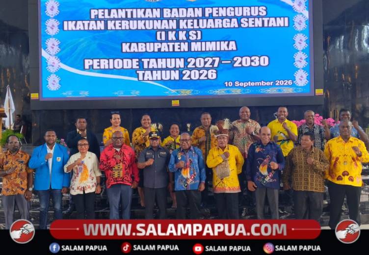 IKKS Mimika Periode 2027–2030 Resmi Dilantik, Noak Yoku Pimpin Konsolidasi Warga Sentani Di Tanah Rantau