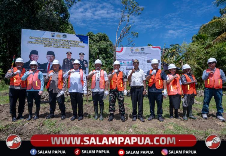 Gubernur Apresiasi Peletakan Batu Pertama Dapur SPPG Polri Di Wilayah 3T