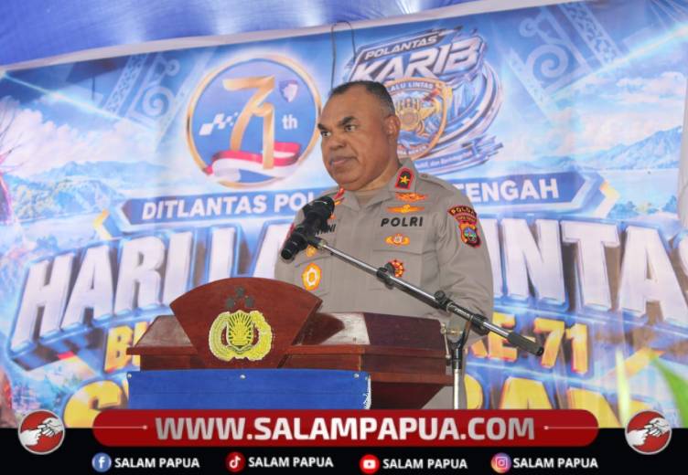 71 Tahun Lalu Lintas Bhayangkara, Kapolda Papua Tengah Tekankan Keselamatan Dan Pelayanan Humanis