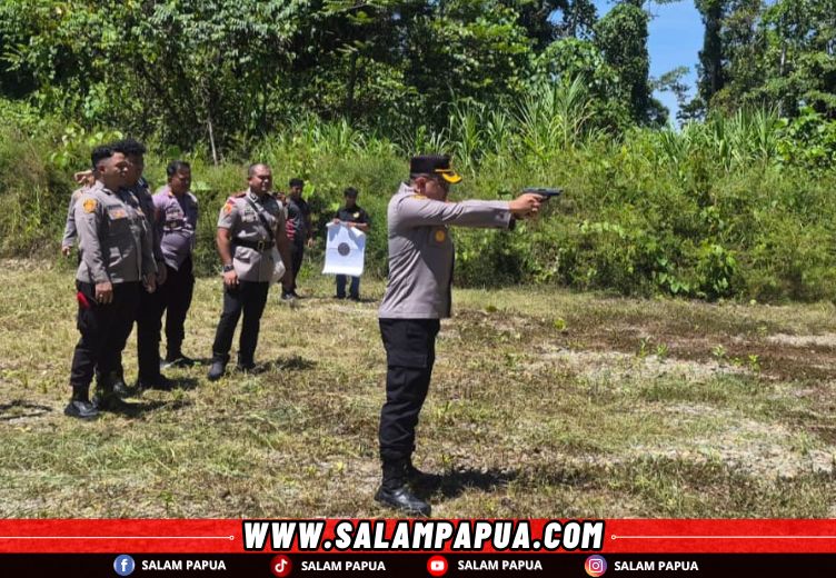 Polres Mimika Resmikan Lapangan Menembak Di Mile 32