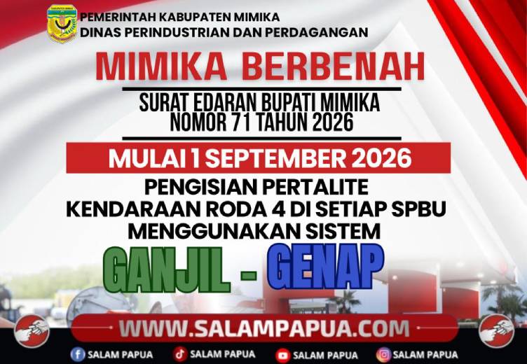 Pemkab Mimika Terapkan Ganjil-Genap Pertalite, Antrean SPBU Mulai Dikendalikan