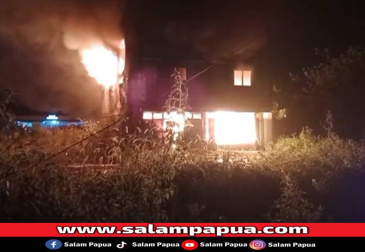 Ruko Milik CV Jaring Mas Papua Di Timika Hangus Terbakar, Kerugian Ditaksir Rp 2 Miliar