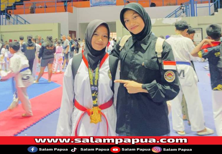 Juarai Kelas Kadet Taekwondo Bupati Cup 2025, Nayra Siap Harumkan Nama Mimika Di Makassar
