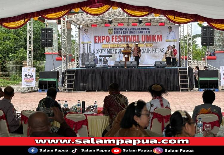 Festival Noken Dan UMKM Warnai Peringatan Hari Noken Sedunia Di Mimika