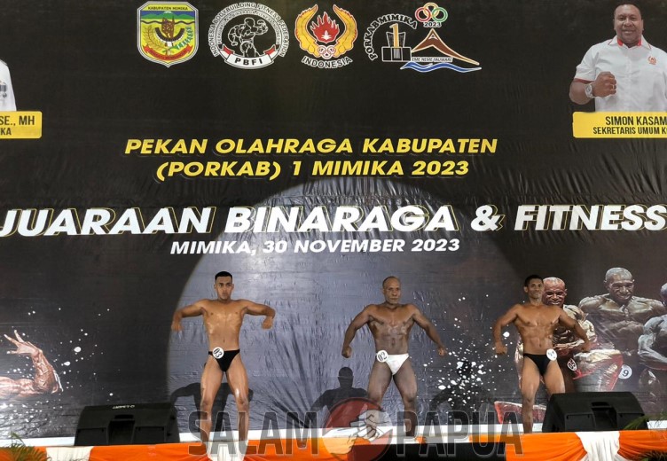 Kejuaraan Binaraga Dan Fitness Pada Porkab I Mimika Resmi Digelar