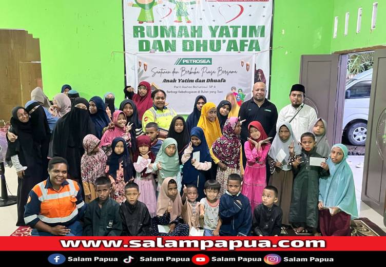 Petrosea Timika Gelar Buka Puasa Bersama Dan Santunan Untuk Anak Yatim Dan Dhuafa Di Pesantren Baiturrosul