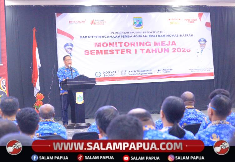 Sekda Papua Tengah Soroti Serapan APBD 33,37 Persen, OPD Diminta Percepat Kegiatan