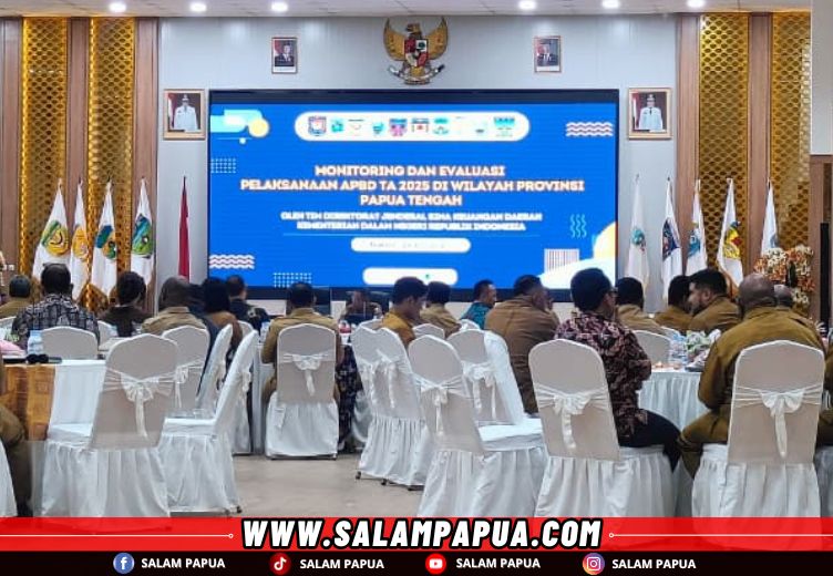 Kemendagri Gelar Monev Realisasi Keuangan Daerah Di Papua Tengah, Gubernur Meki Nawipa: Realisasi Pendapatan Papua Tengah Tertinggi Di Indonesia